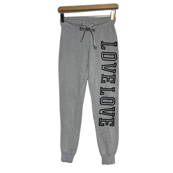 Reflex Premium S gray drawstring sweatpants with Love down the leg - Picture 2 of 5